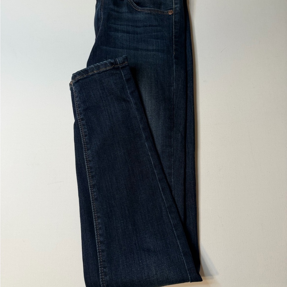 EUC Women's Just Black Dark Wash Skinny Leg Jeans Size 24/0 (KB3)